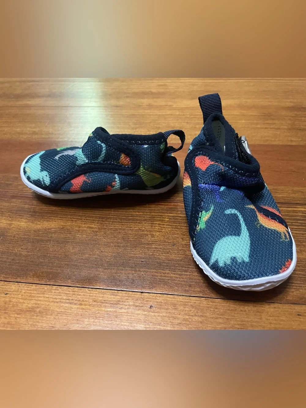 New Infant Navy Dinosaur Slip-On Water Shoes